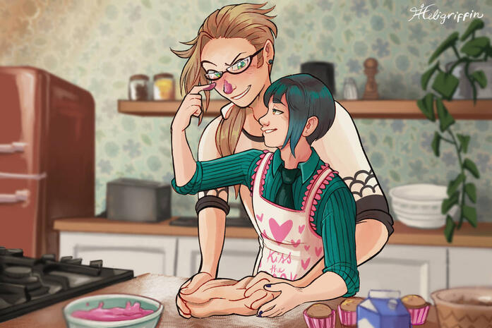 Fully rendered illustration